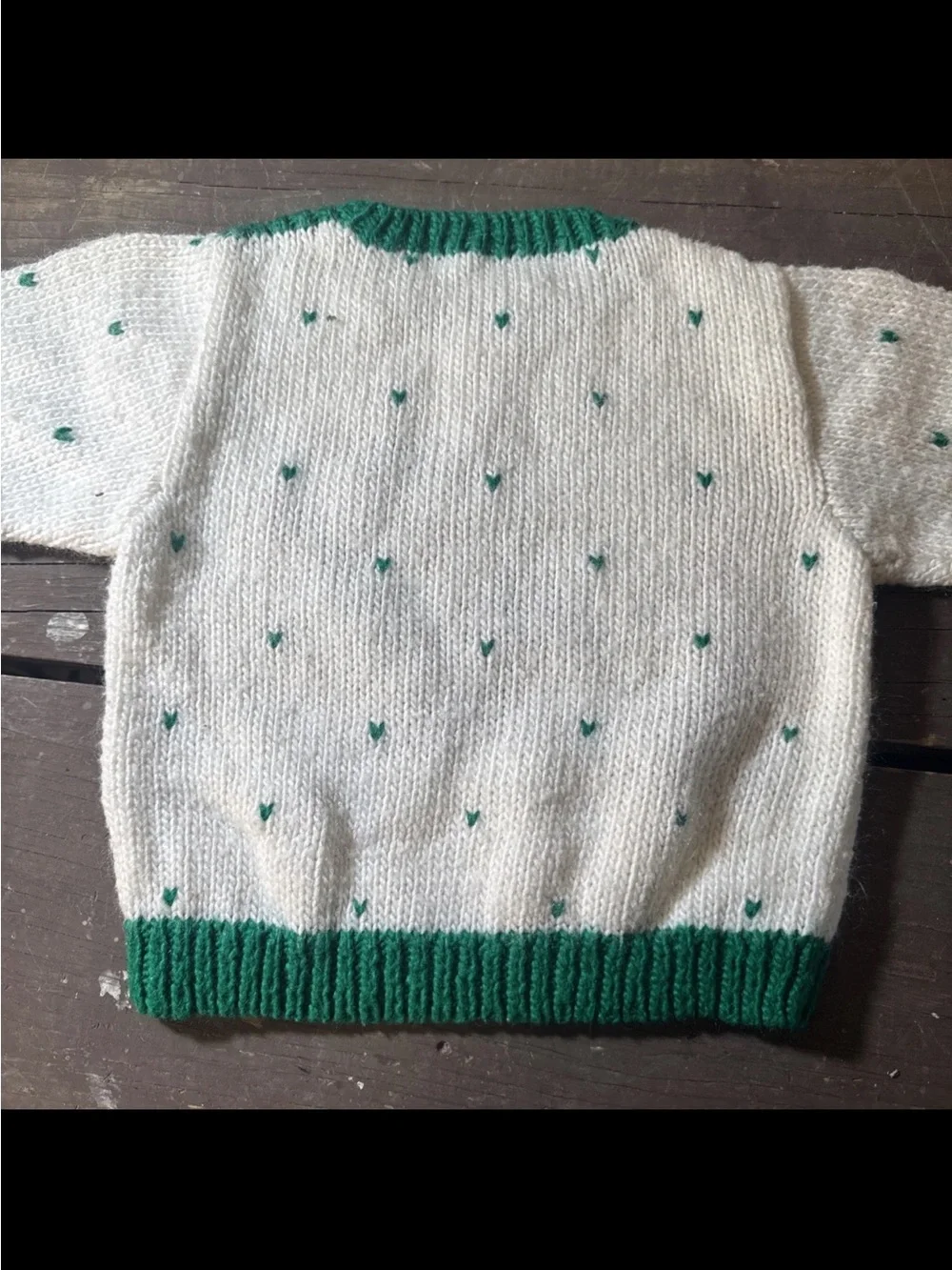 Vintage Kids Christmas Sweater Size 3t. Santa Claus Christmas Sweater